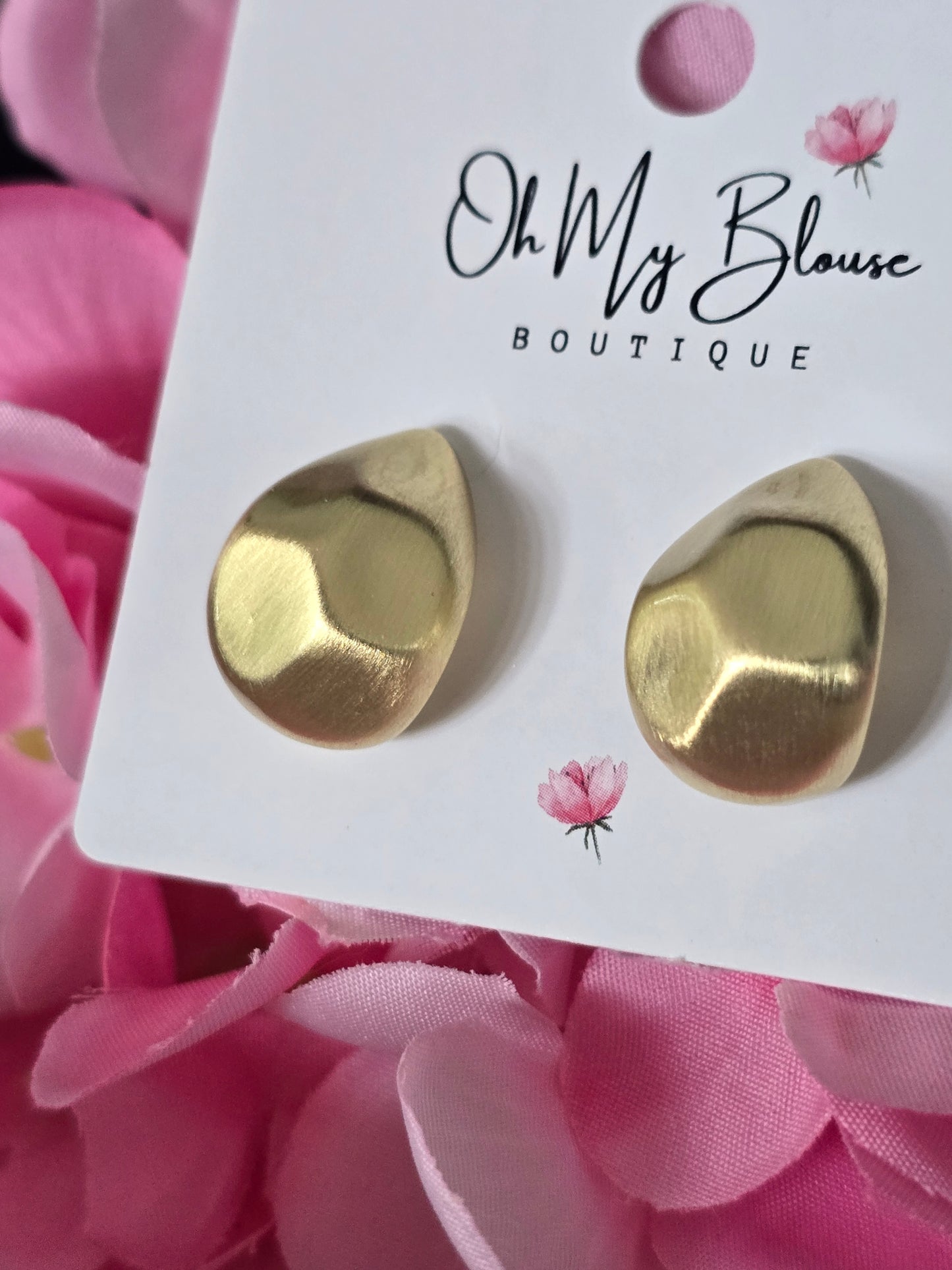 Diagonal Teardrop Earrings