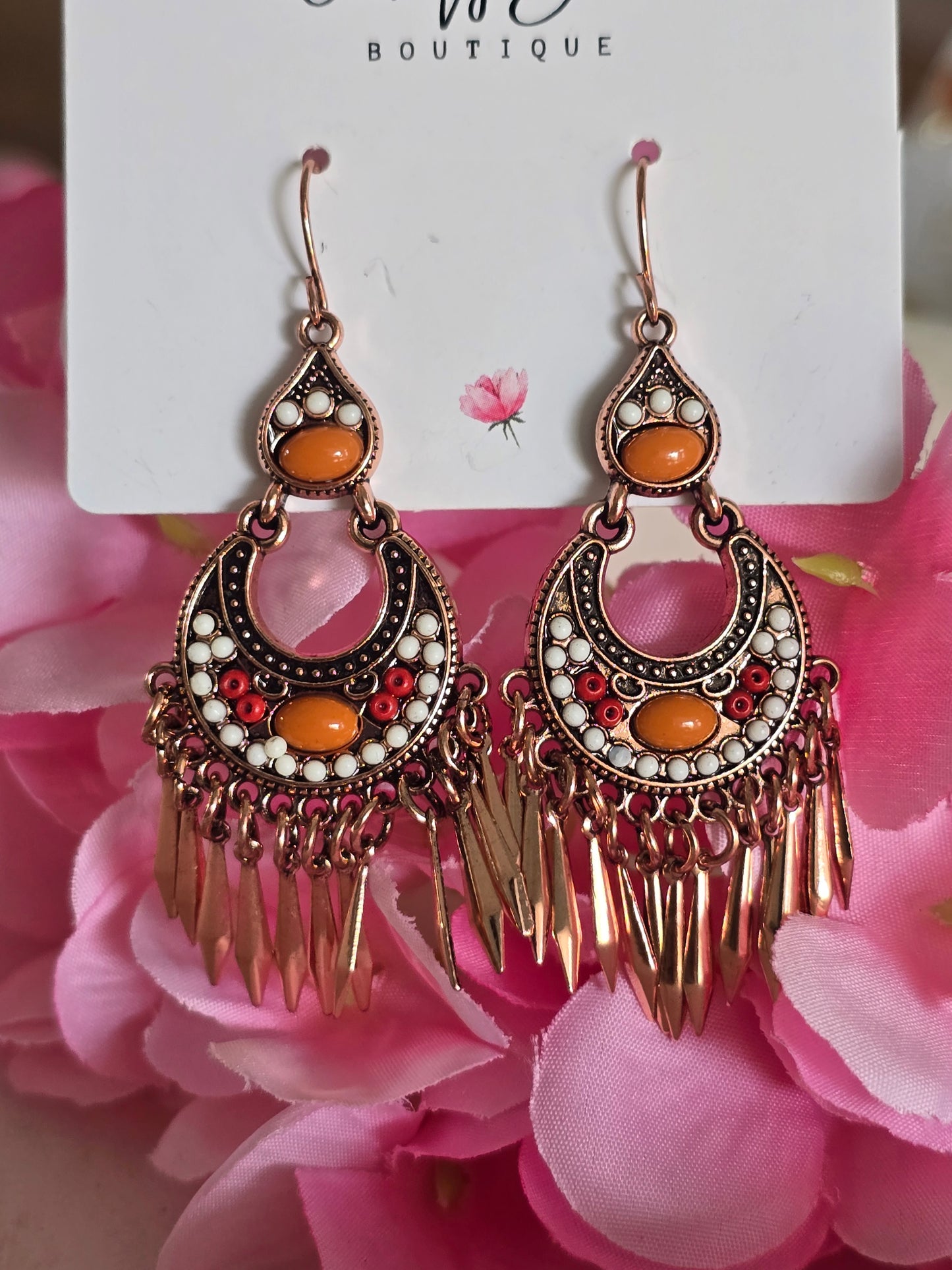 Rosegold Boho Earrings