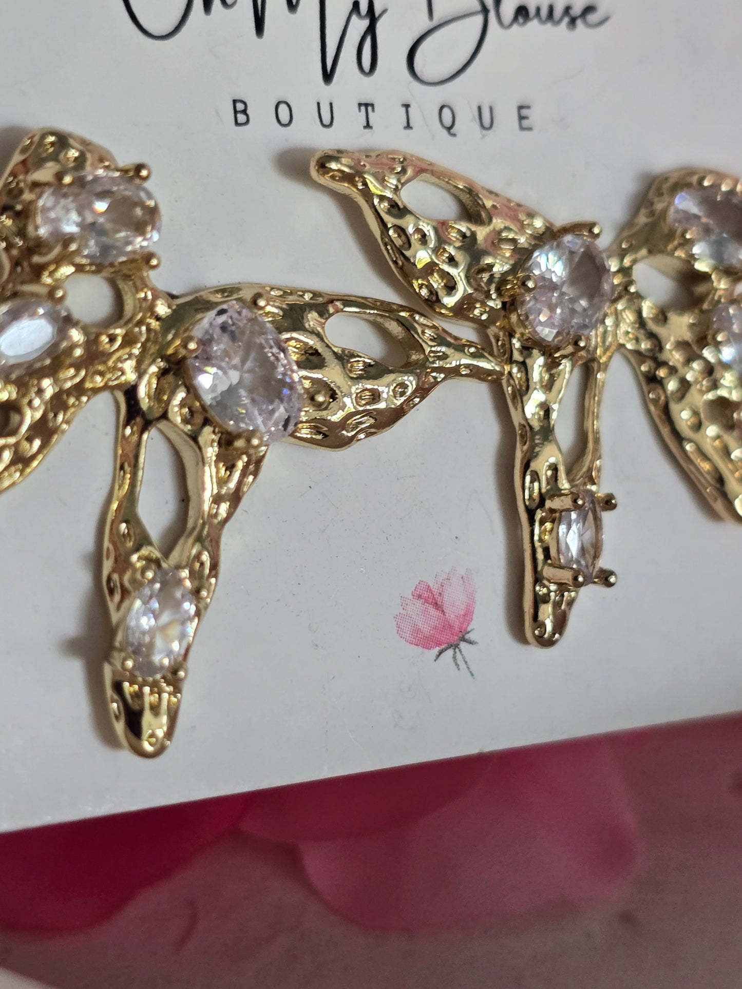 Asymmetrical Butterfly Earrings