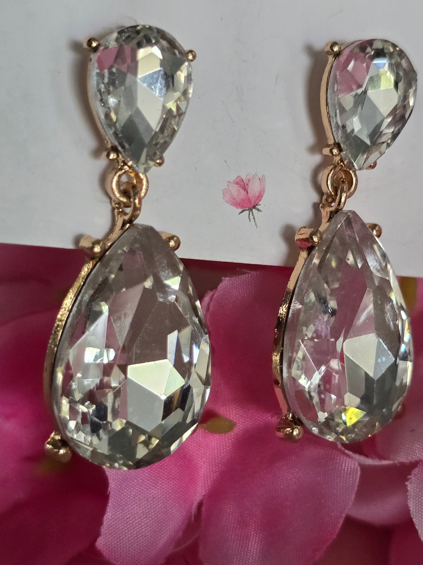 Teardrop Diamond Earrings