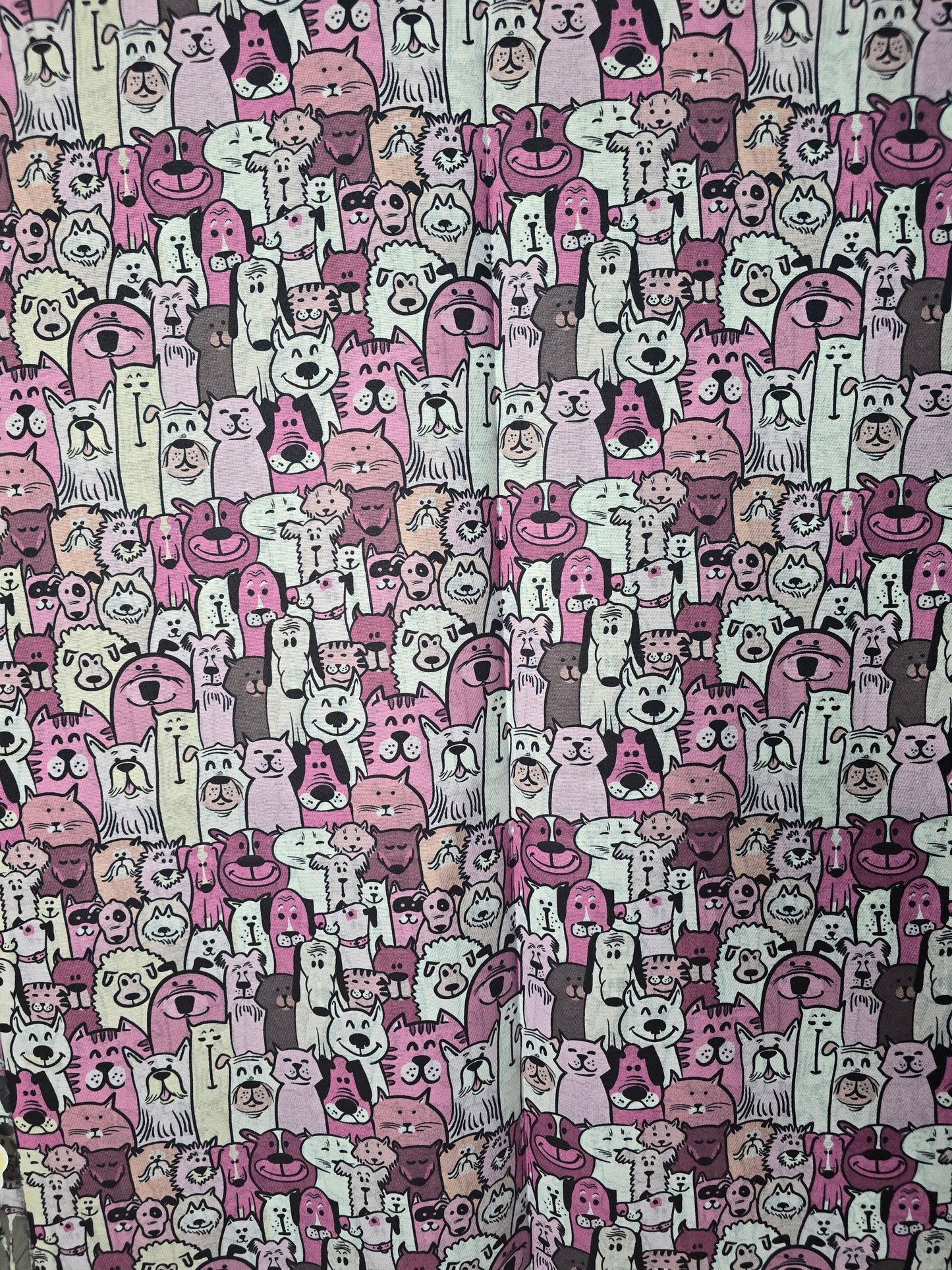 Purple Dog and Cat Scarf