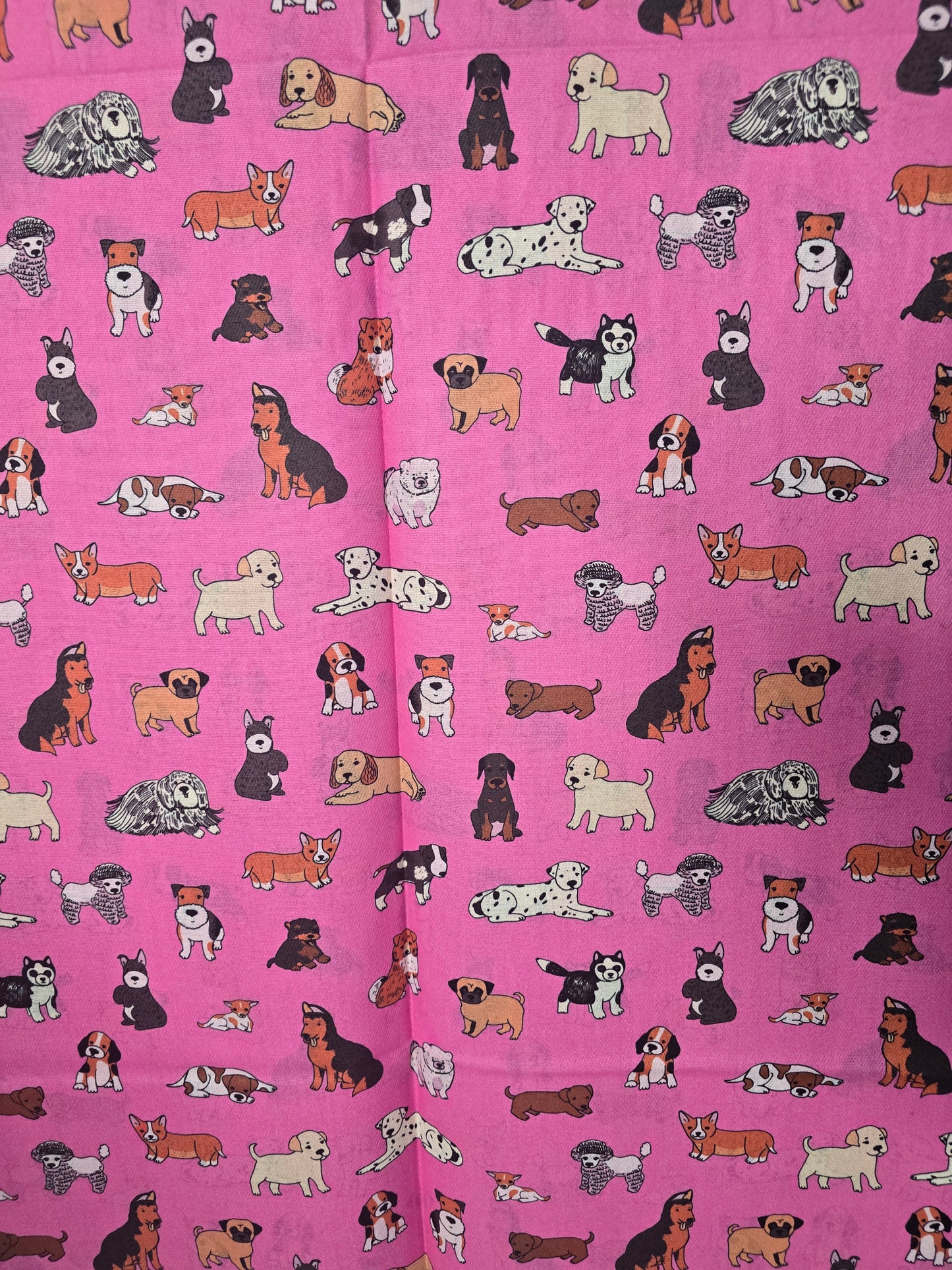 Pink Dog and Cat Scarf