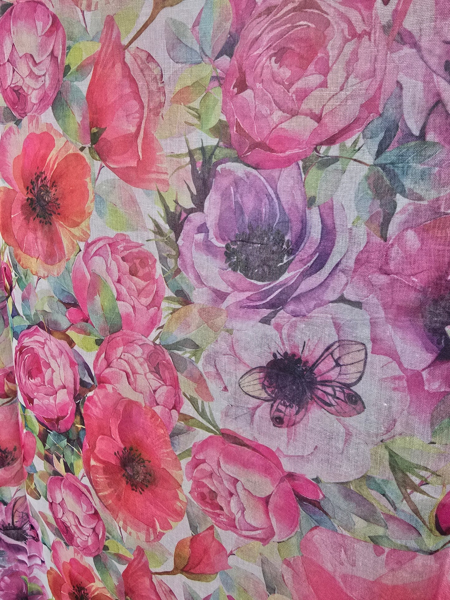Peonies Scarf