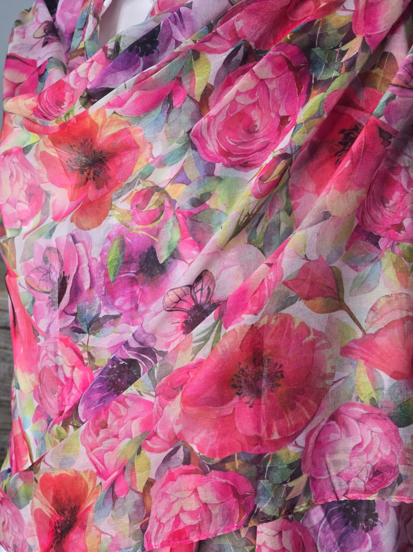 Peonies Scarf