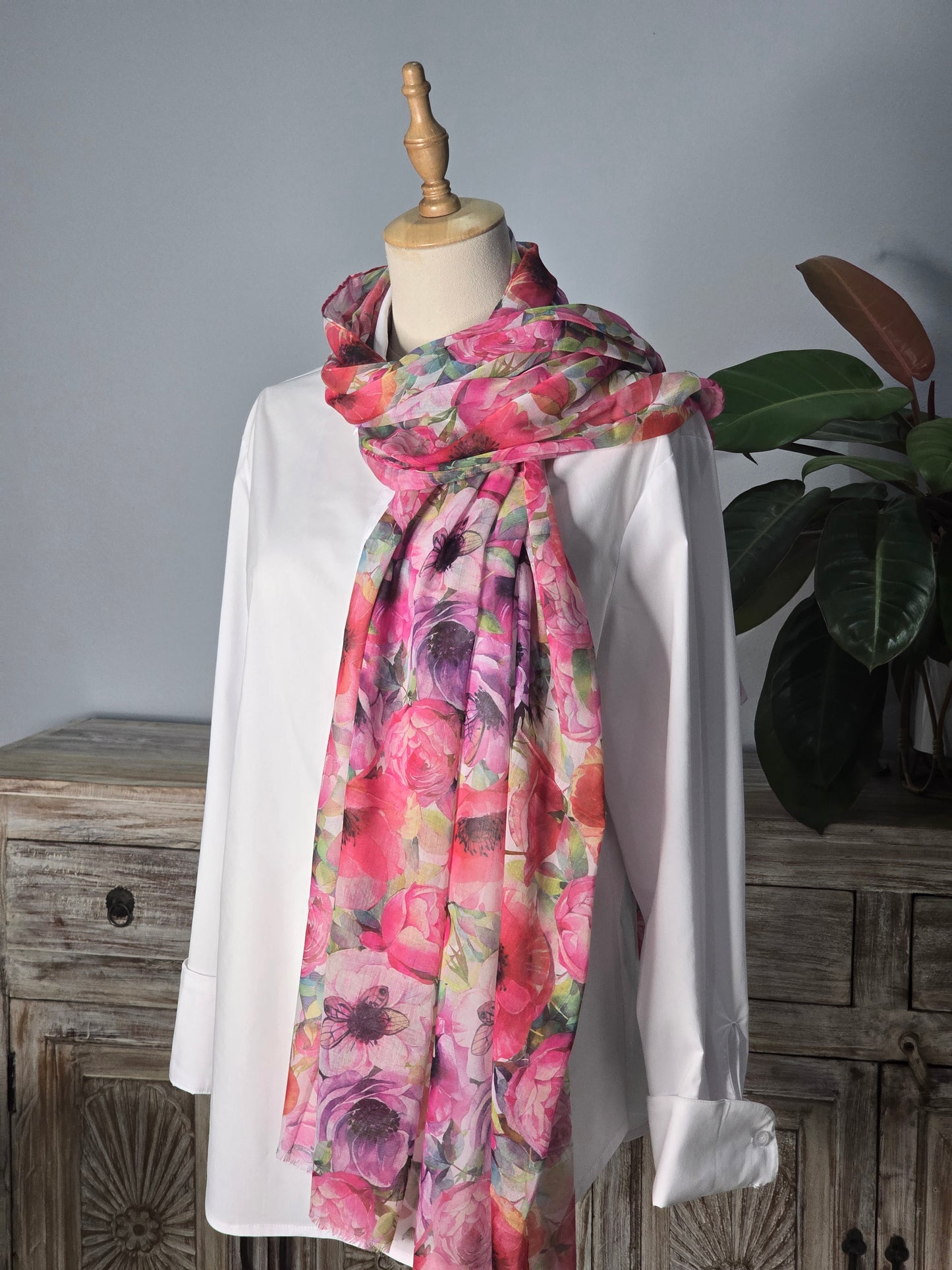 Peonies Scarf