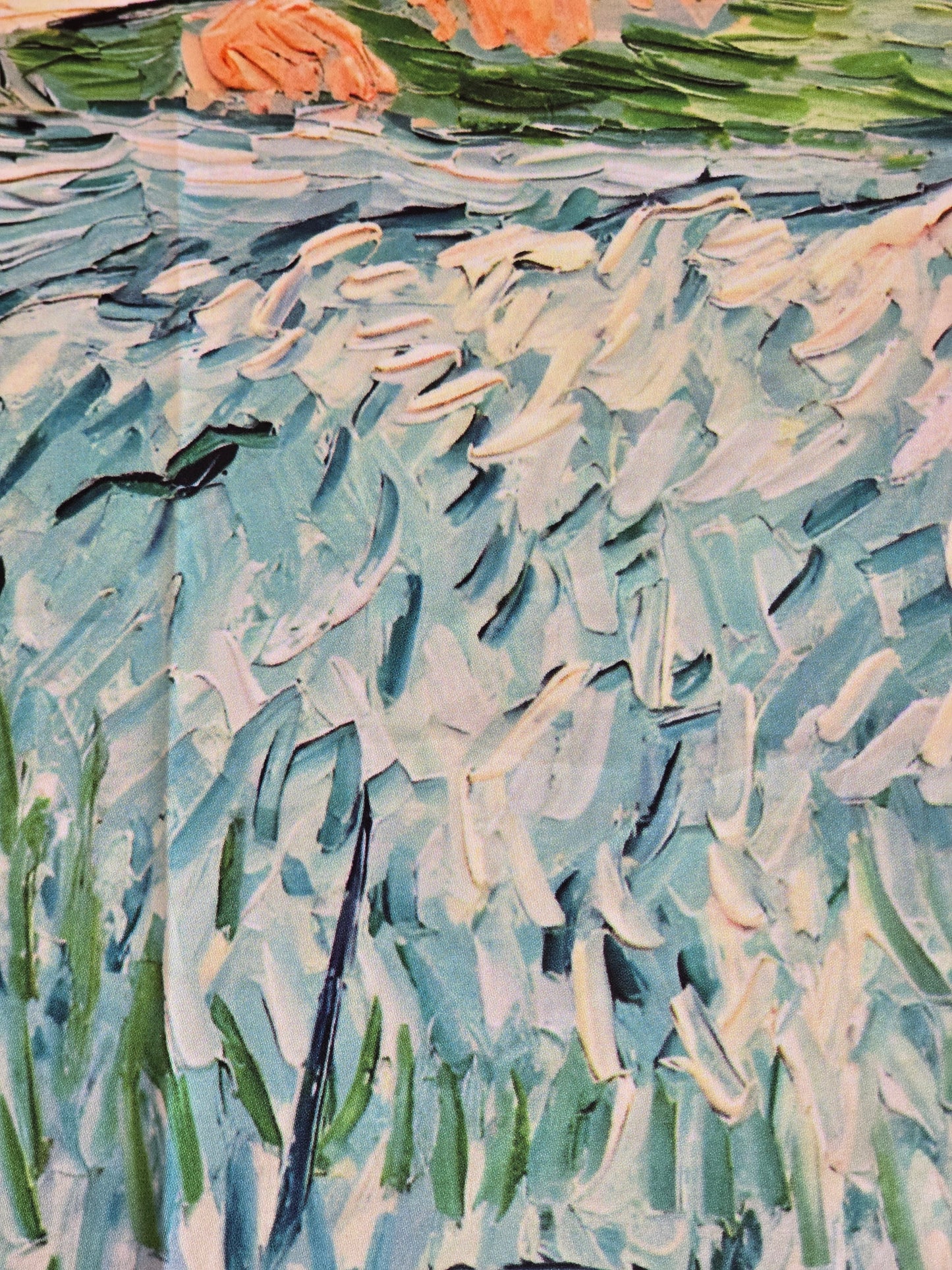 Airy Landscape Mini Silk Scarf