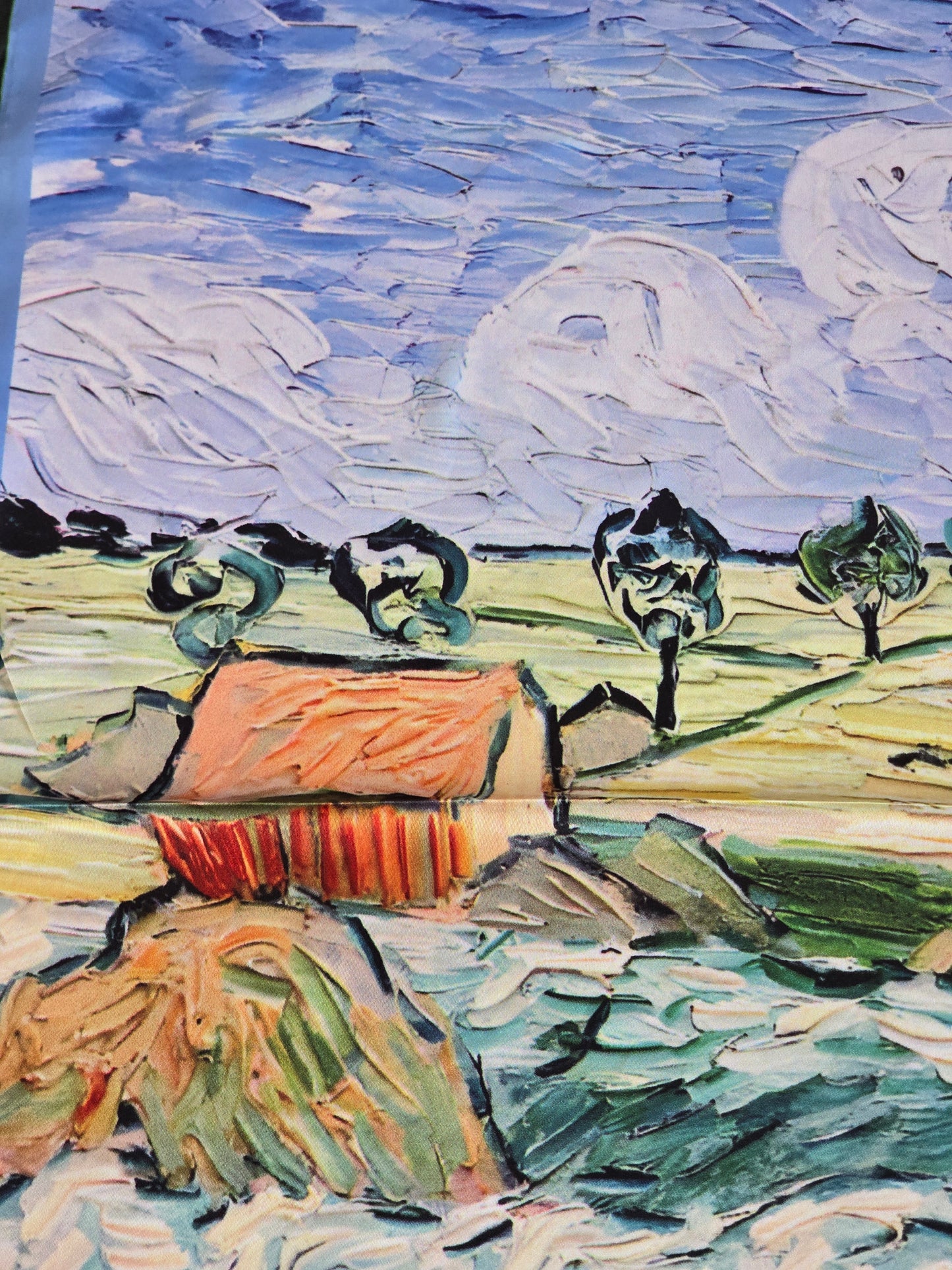 Airy Landscape Mini Silk Scarf