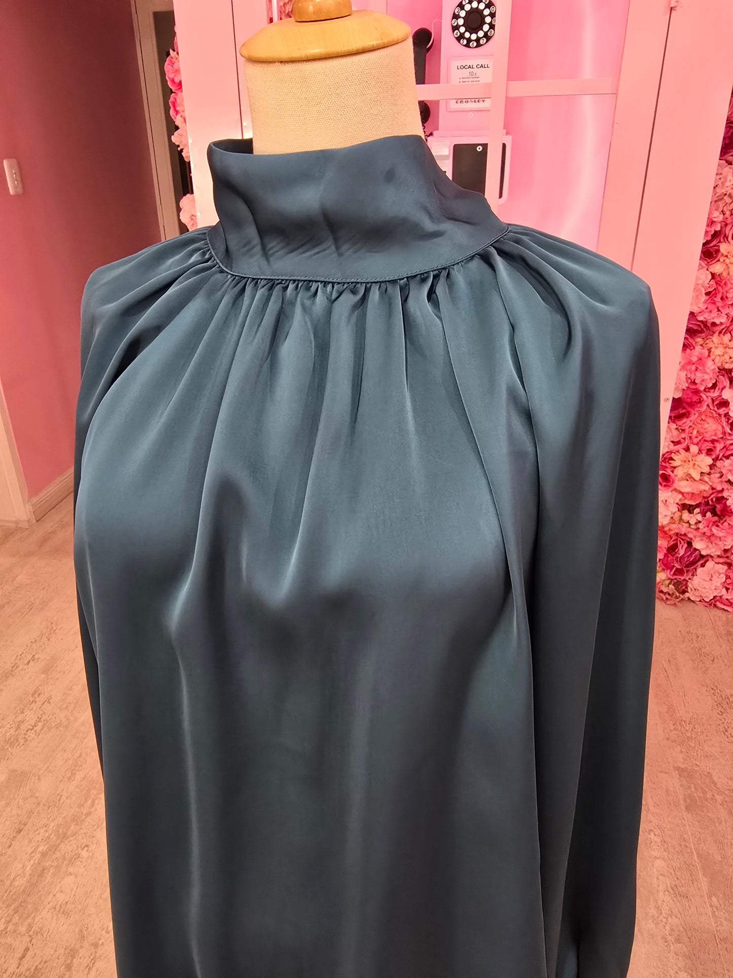 Teal Longsleeve Blouse