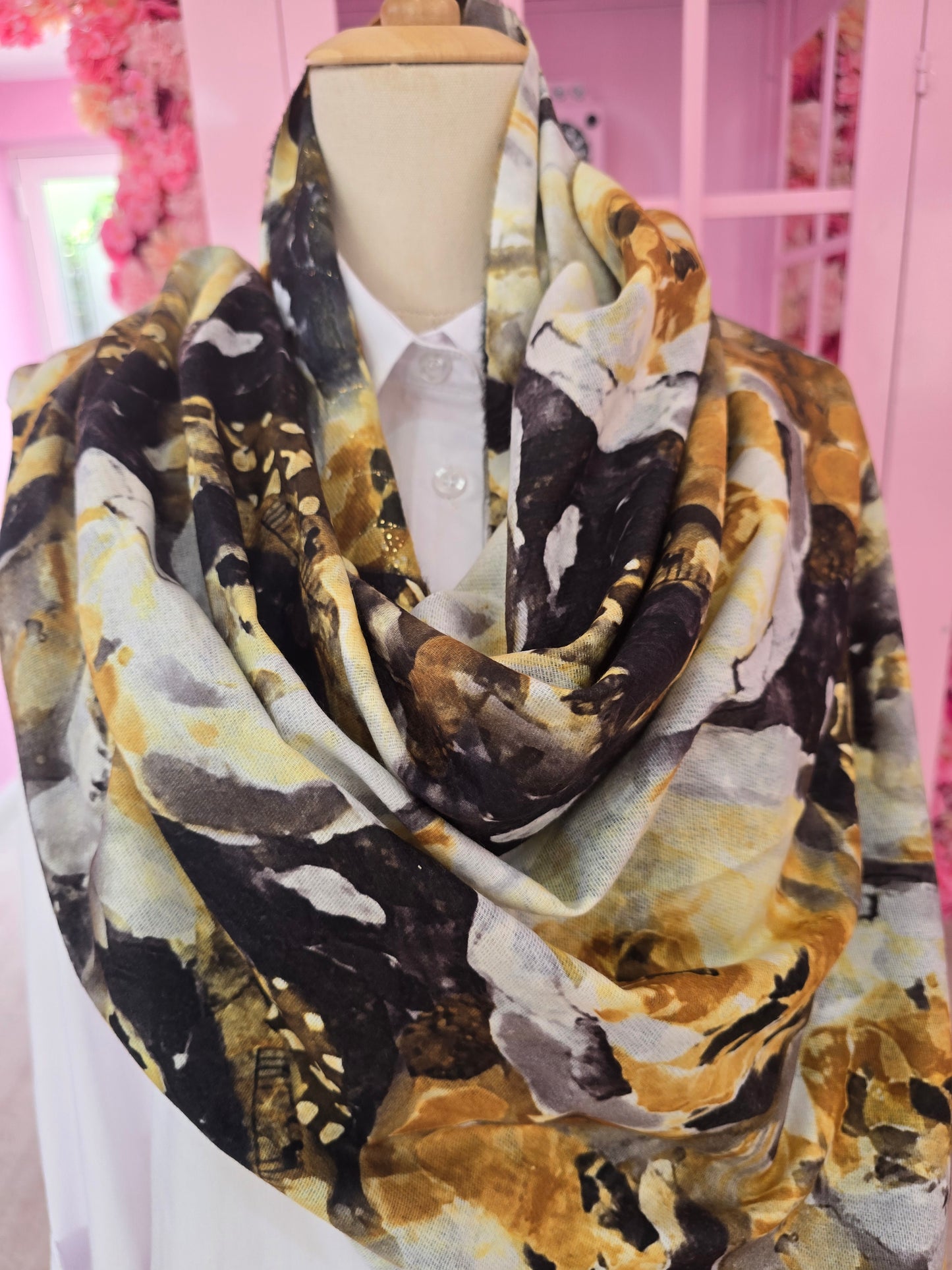 Golden Autumn Shawl
