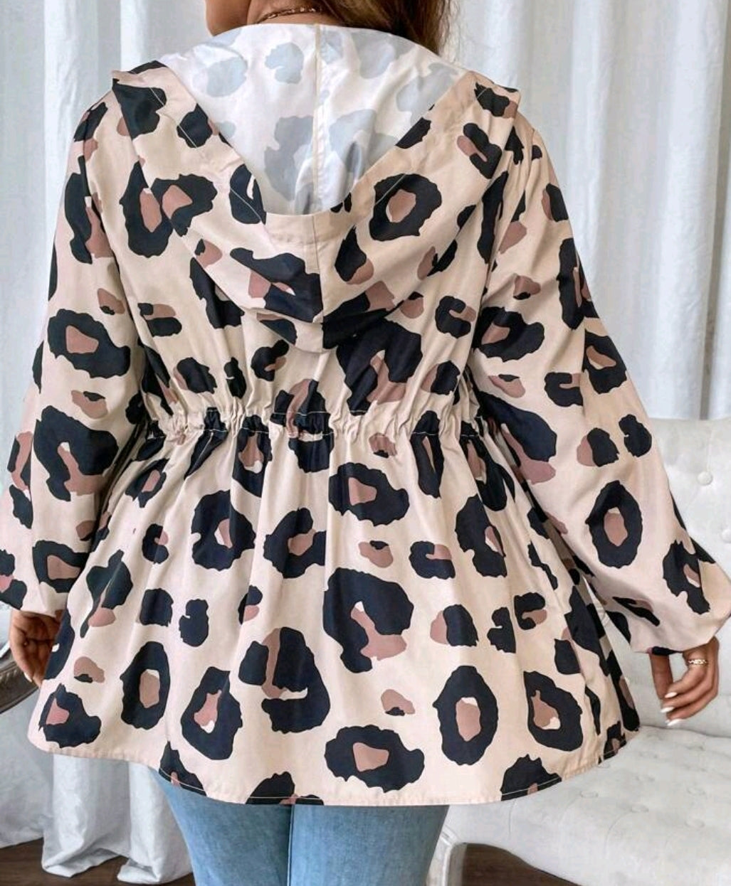 Autumn Leopard Windbreaker