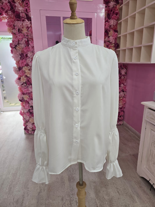 White Longsleeve Blouse
