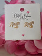 Diamond Gem Horse Earrings