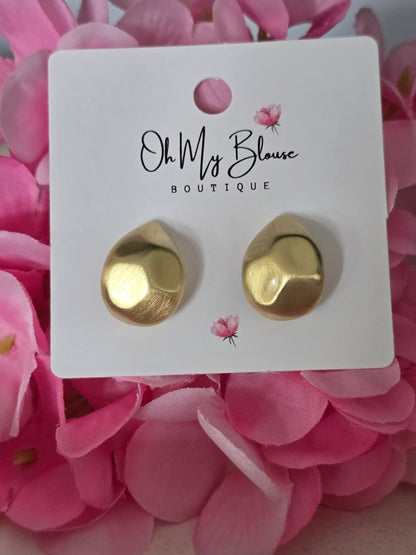 Diagonal Teardrop Earrings