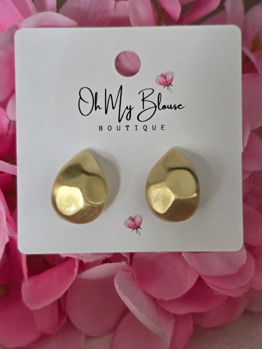Diagonal Teardrop Earrings