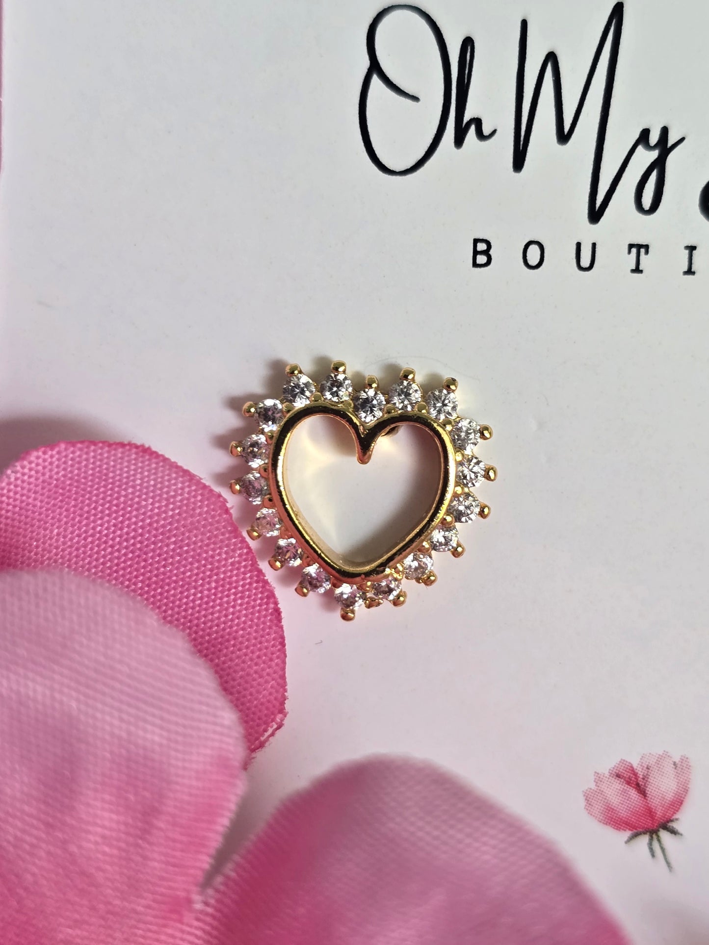 Mini Golden Heart Earrings