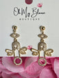 Safety Pin Angel Earrings