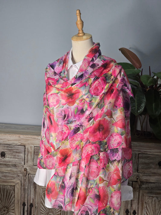 Peonies Scarf