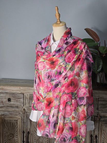 Peonies Scarf