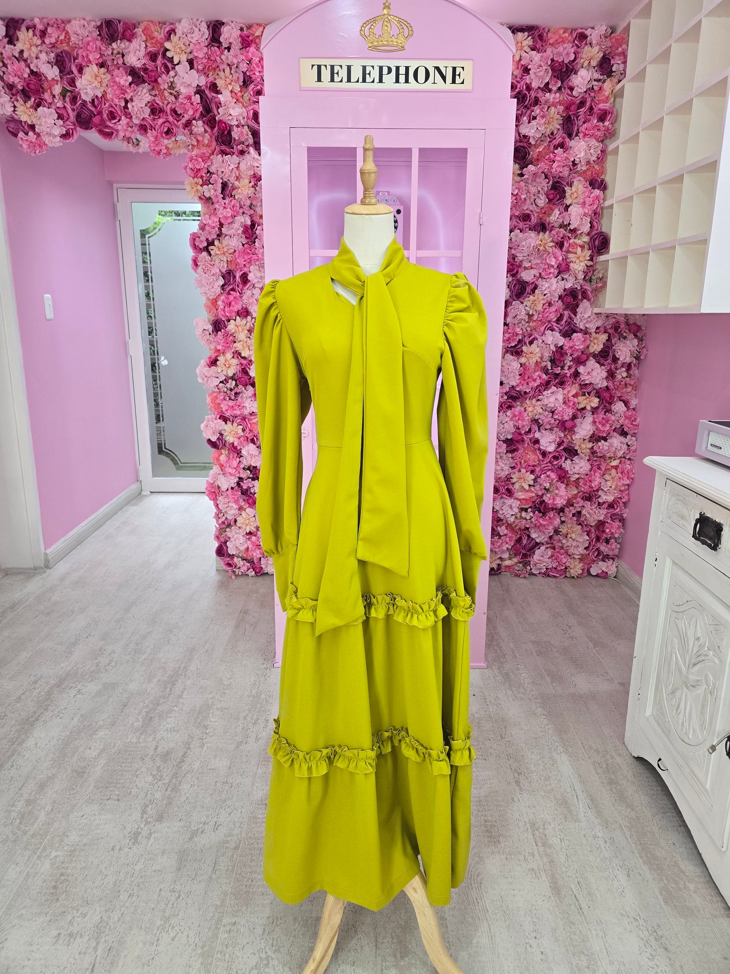 Chartreuse Folklore Dress