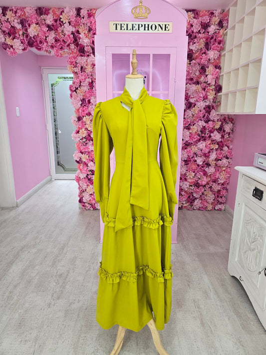Chartreuse Folklore Dress