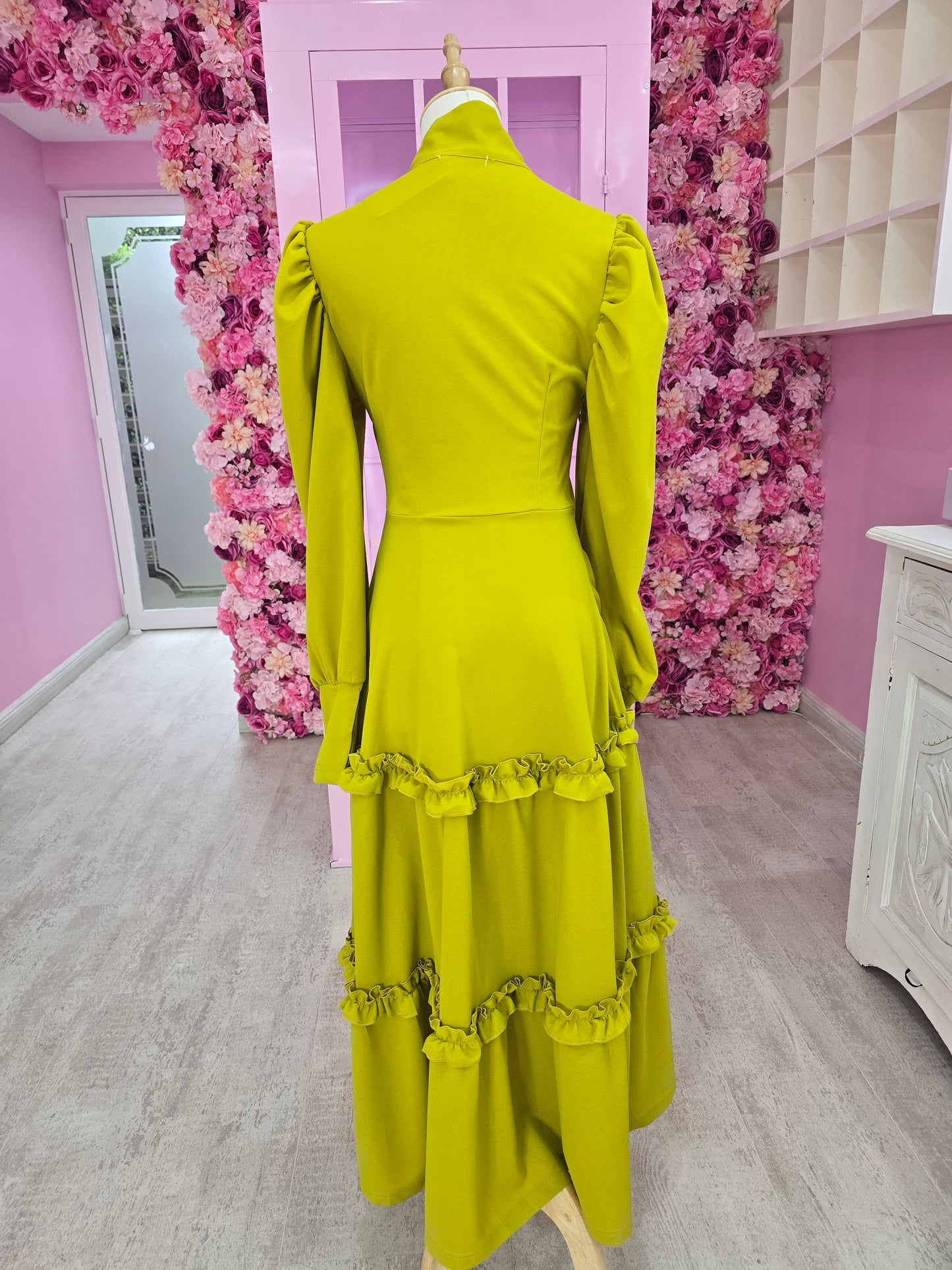 Chartreuse Folklore Dress