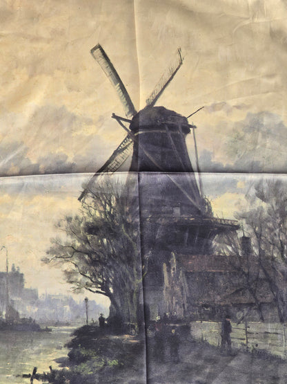 Vintage Windmill Mini Silk Scarf