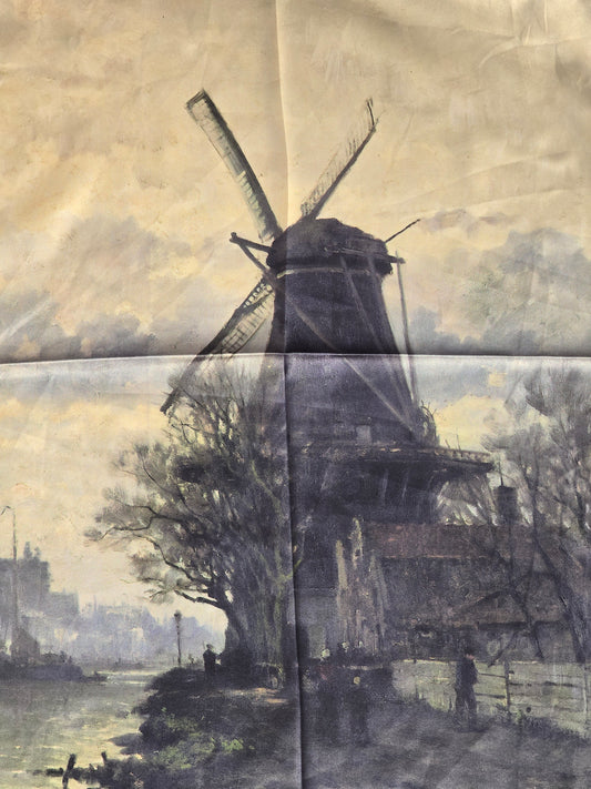 Vintage Windmill Mini Silk Scarf