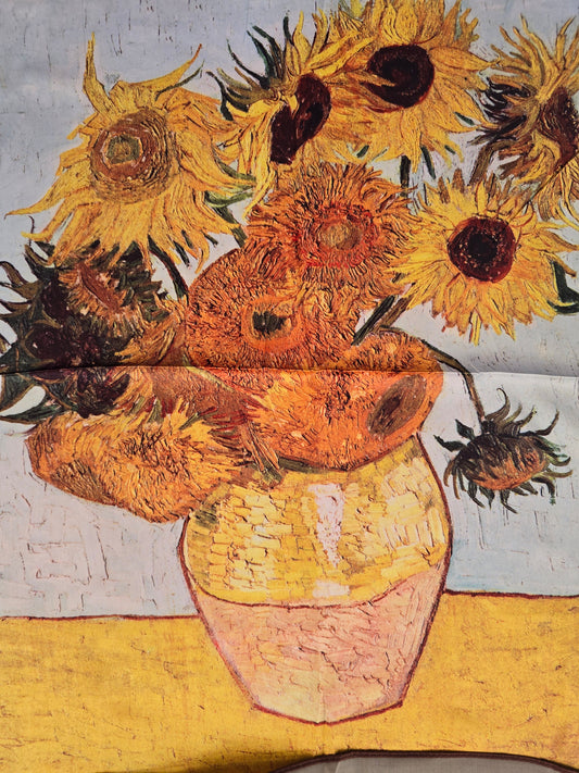 Van Gogh Sunflowers Mini Silk Scarf
