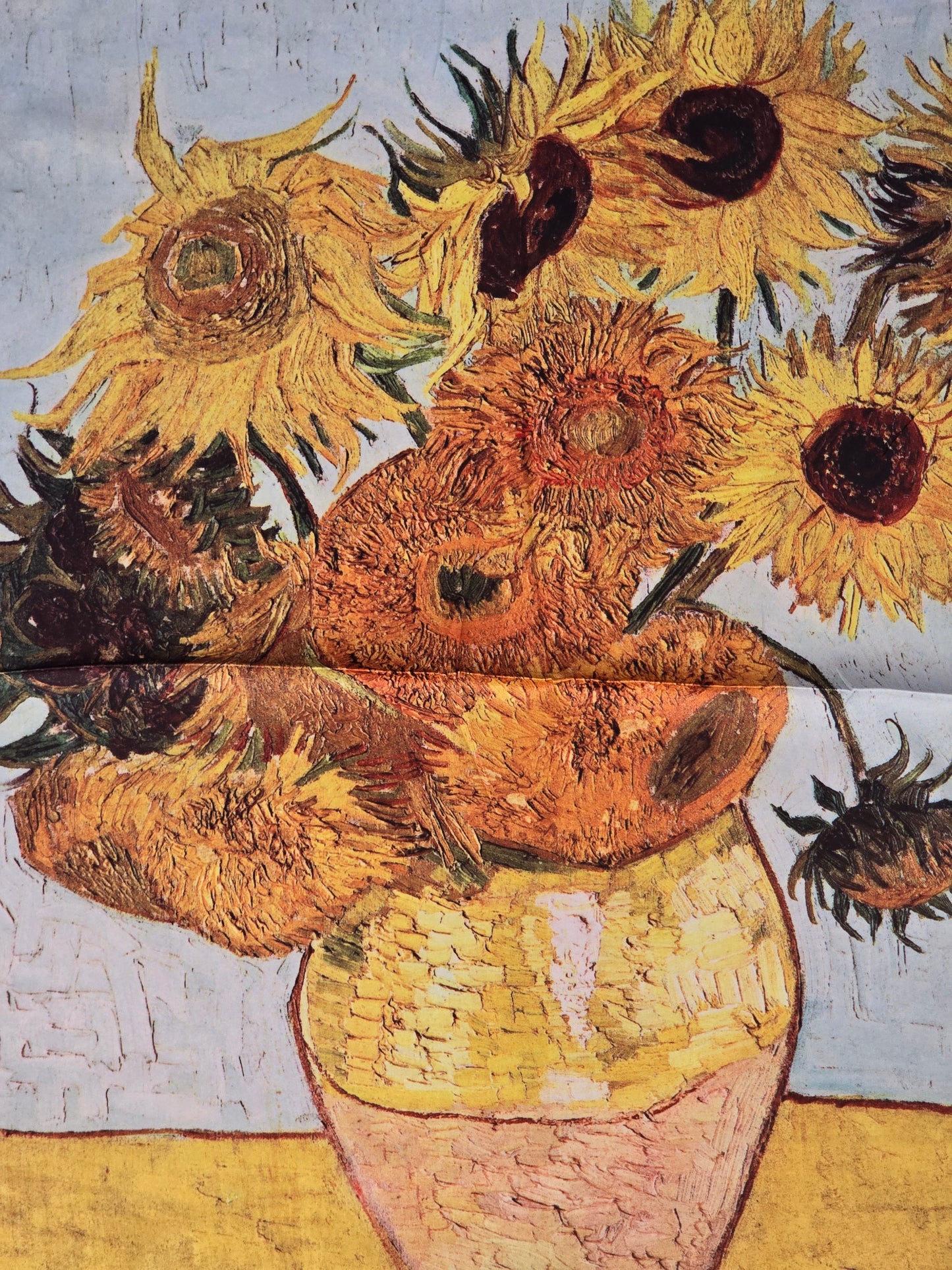 Van Gogh Sunflowers Mini Silk Scarf