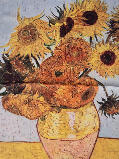 Van Gogh Sunflowers Mini Silk Scarf
