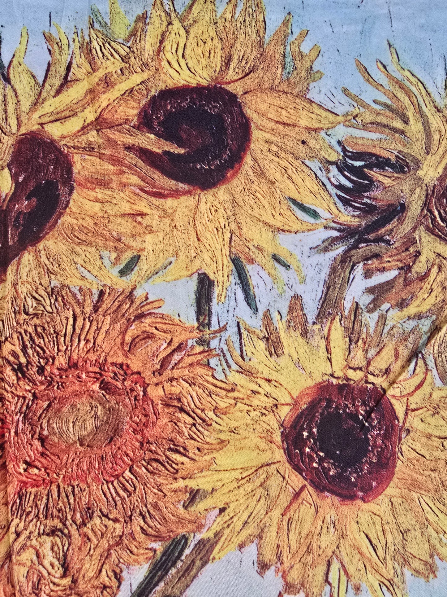 Van Gogh Sunflowers Mini Silk Scarf