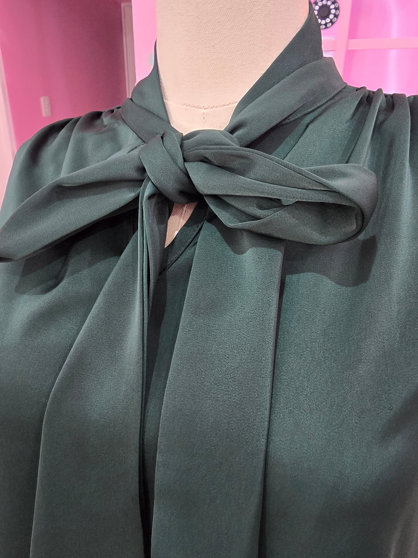 Bottle Green Longsleeve Blouse