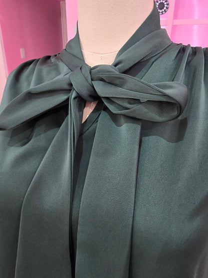 Bottle Green Longsleeve Blouse