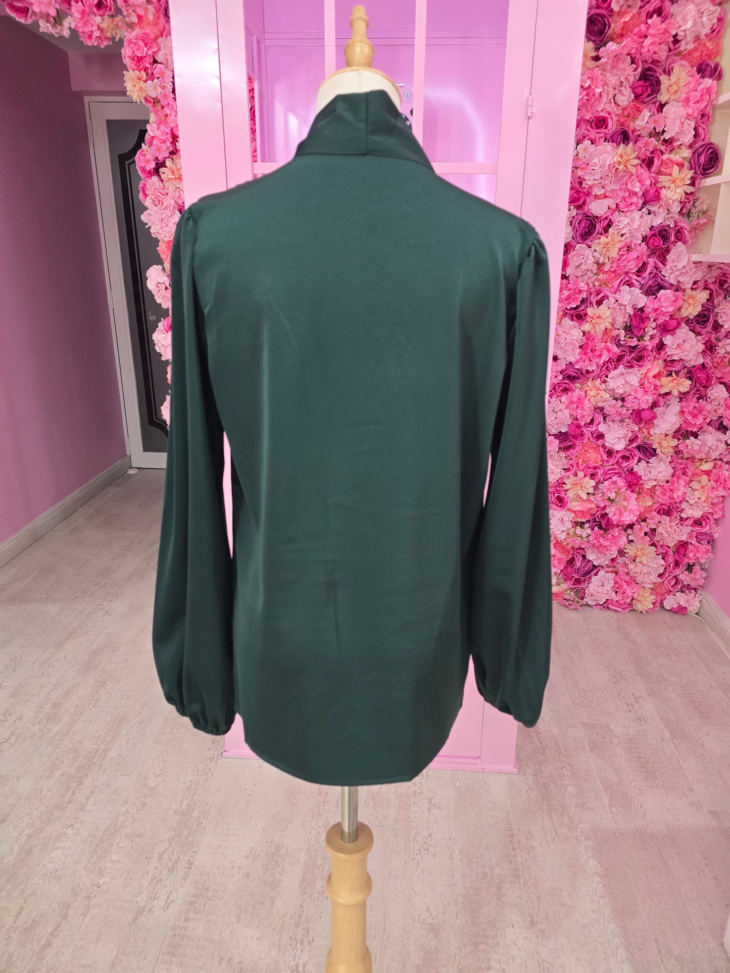 Bottle Green Longsleeve Blouse