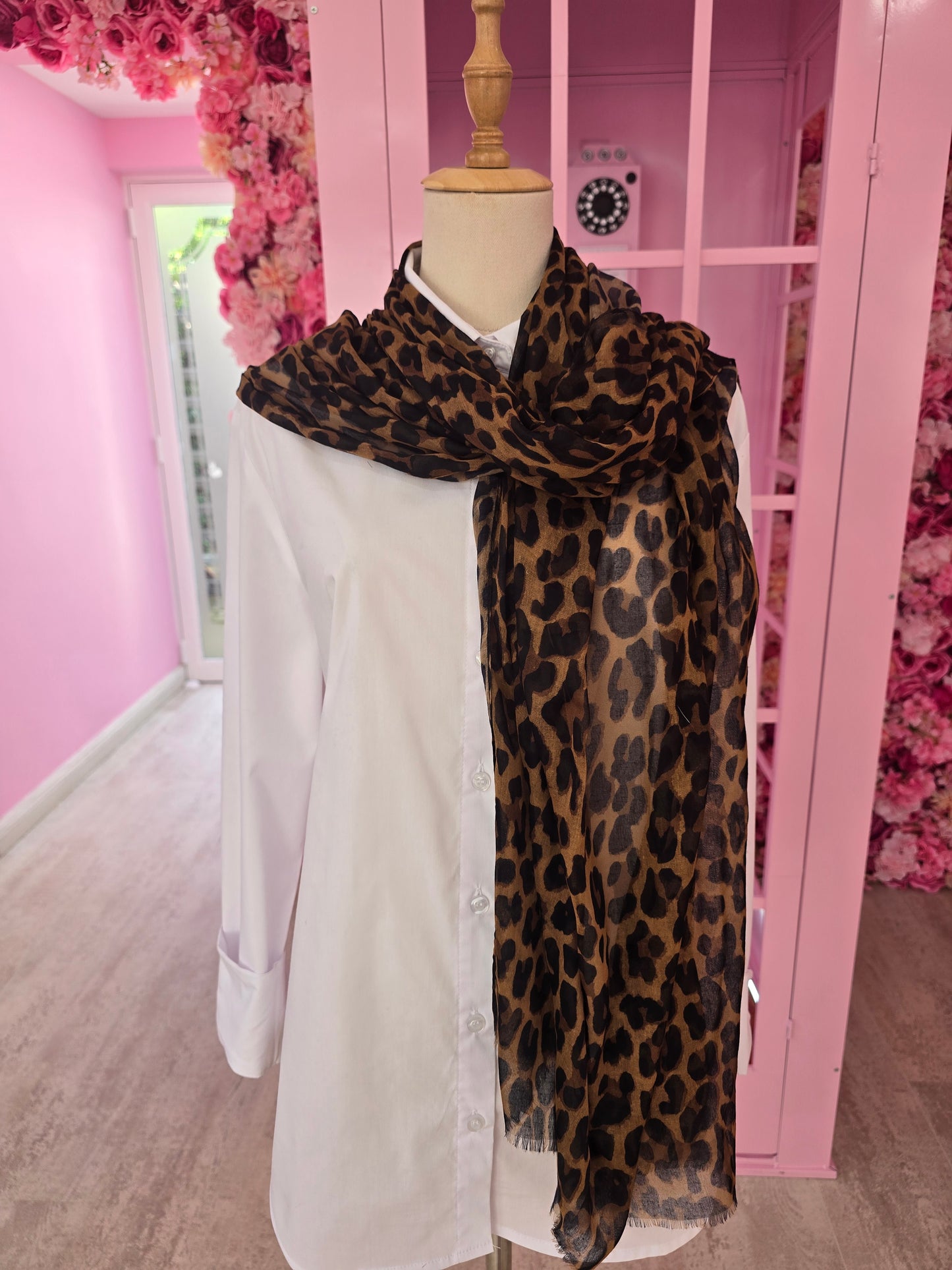 Leopard Print Scarf
