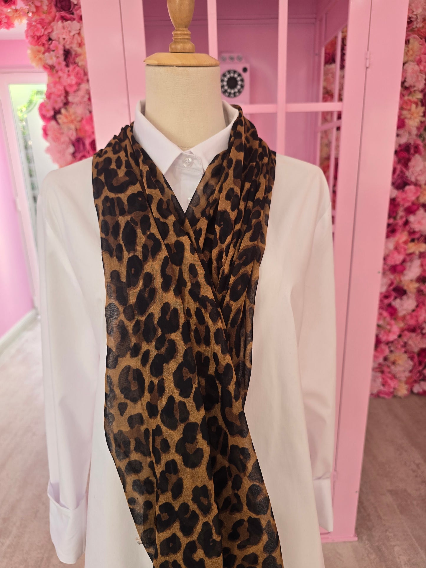 Leopard Print Scarf