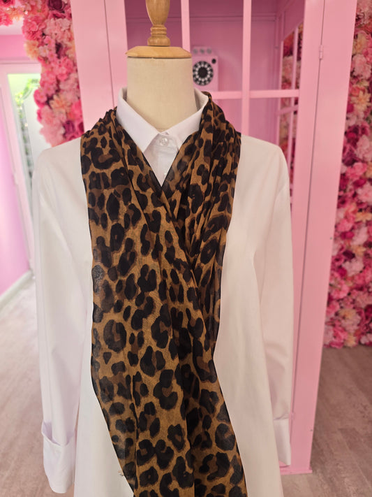 Leopard Print Scarf