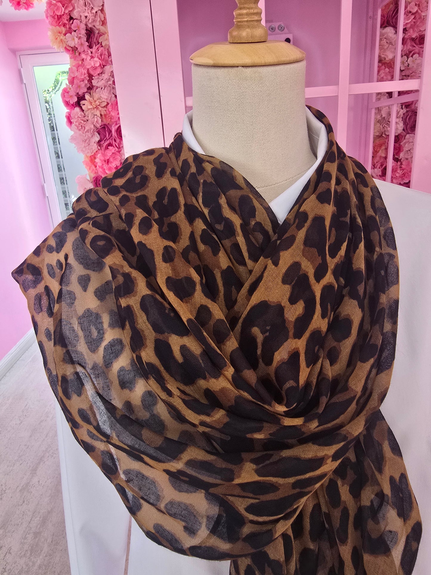 Leopard Print Scarf