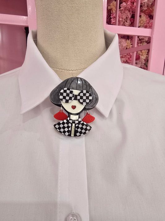 French Girl Broach