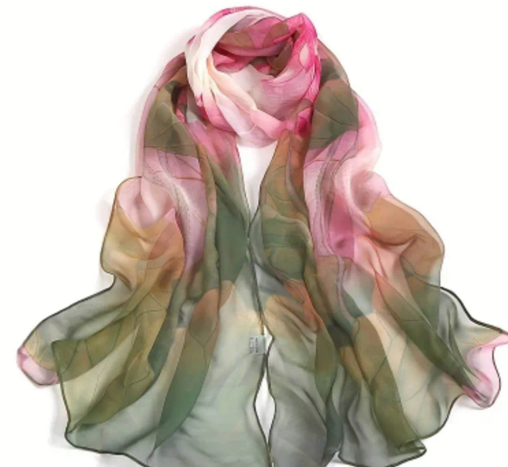 Green Lotus Scarf