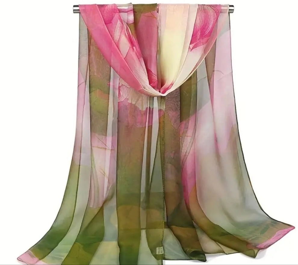 Green Lotus Scarf
