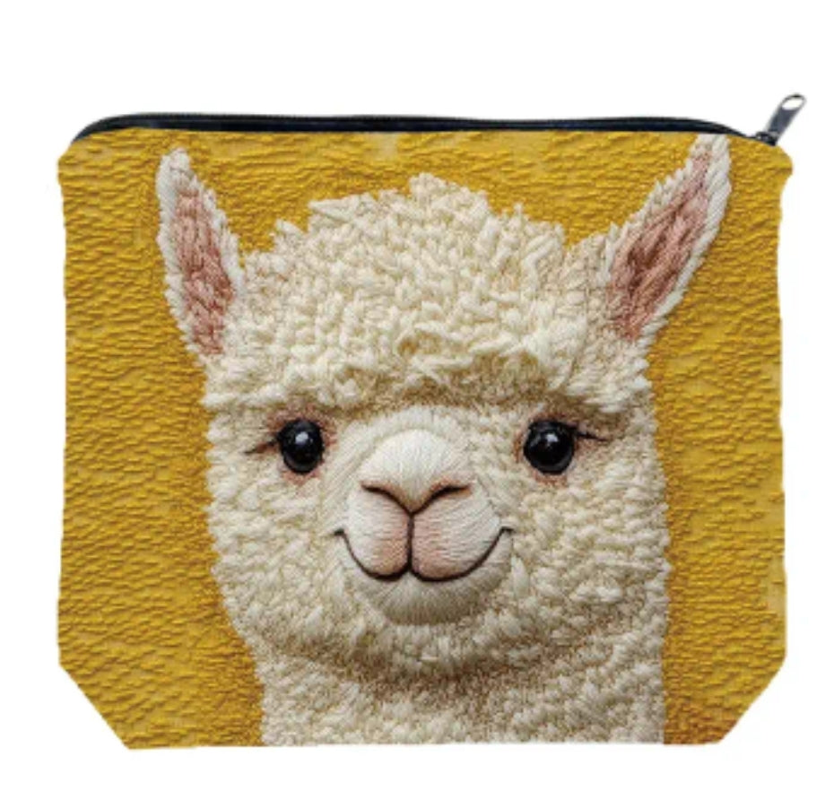 Llama Zipper pouch