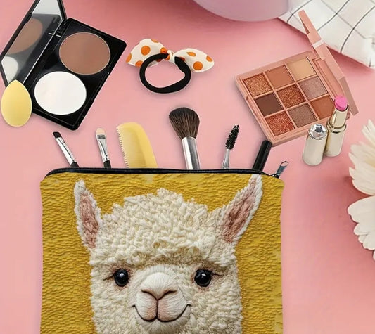 Llama Zipper pouch