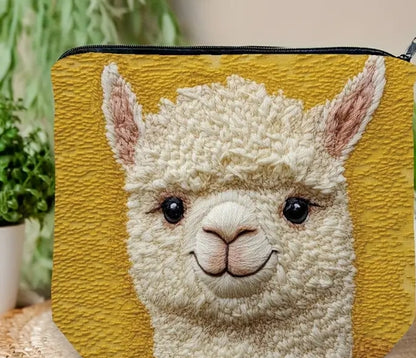 Llama Zipper pouch