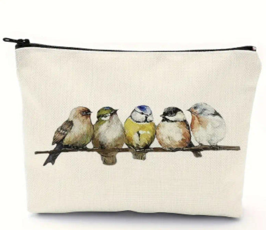 Charming Birds Zipper Pouch