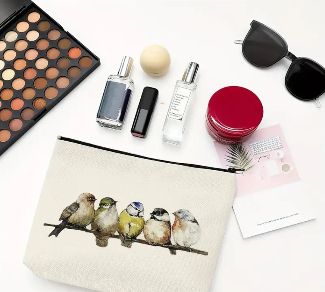 Charming Birds Zipper Pouch