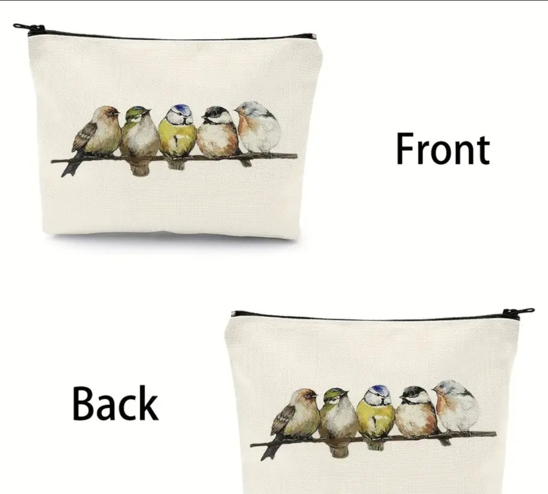Charming Birds Zipper Pouch