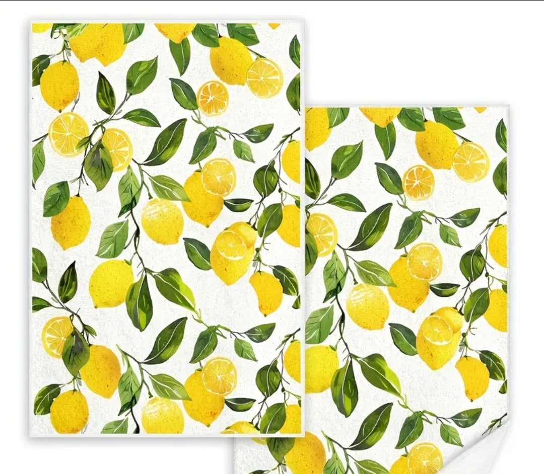 Lemon kitchen towels