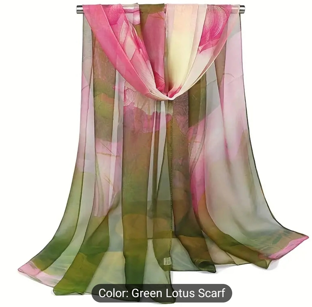 Green Lotus Scarf