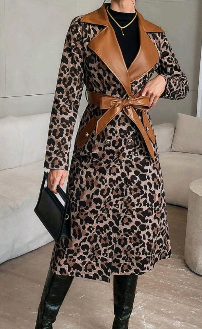 Autumn Leopard Coat